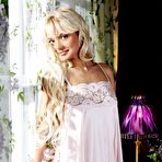 First pic of Lada D - Stunning Lada D uses her own long hair to caress her sweet boobs in the morning.