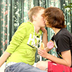 Second pic of When Dylan Chambers catches Dean Holland double-fisting lollipops, he warns him he's going to turn into a, "Cheryl gay teen boy twinks