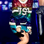 First pic of Lily Allen upskirt, shows pants on a stage