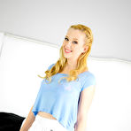 First pic of 
      Samantha Rone spreads her pink pussy lips in the bedroom
    