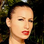 First pic of Sex Previews - Sensual Jane lezdom in latex spanks bound fetish girl Jelena Jensen outdoors