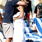 Fourth pic of James King caught in black bikini at the beach in Miami