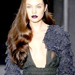 First pic of Candice Swanepoel see through and titslip runway shots