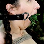 First pic of SexPreviews - Marina amateur is rope bound naked to a cross for soliciting