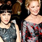 Second pic of Katherine Heigl posing for paparazzi at fashion week