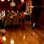 Fourth pic of SexPreviews - Kristine Kahill newbie is bound to the cross and offered at bdsm sex party