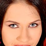 Fourth pic of Sex Previews - Denise foxy brunette slides two fingers into her smooth slit