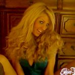 First pic of Ember Reigns - Foxy blonde babe Ember Reigns strips her clothes and shows her perky boobs.