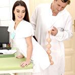 Second pic of Sex Previews - Tiffany Doll brunette nurse is toy fucked by kinky doctor