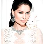 Fourth pic of Laetitia Casta sexy posing mag scans