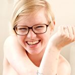 Third pic of abbywinters.com presents Nandine - Adorable blonde teen with freckles and big puffy nipples at Brdteengal.com