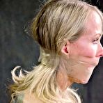 Second pic of SexPreviews - Simone Sonay blonde is rope tied down her pussy toyed by lezdom Elise Graves