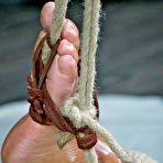 Second pic of SexPreviews - Maxine X busty babe bound in rope her tits and pussy clamped