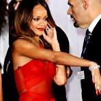 Second pic of Rihanna hard nipples under red night dress