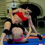 Second pic of Sex Previews - Mira Cuckold sexy domina in lesbian catfight challange with amateur Kerry