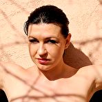 Fourth pic of Sex Previews - Kora huge tits babe is rope tied outdoors and pees herself