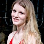 First pic of SexPreviews - Mira Raine is bound in leather with tits clamped and pussy spread