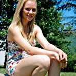 First pic of SexPreviews - Tracy Sweet gagged blonde is bound with straps her hairy pussy exposed