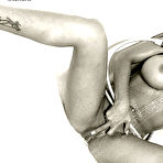 Second pic of Nina Mercedez - Nina Mercedez takes a shower in her see through lingerie and shows her big tits