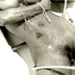 Fourth pic of Nina Mercedez - Nina Mercedez takes a shower in her see through lingerie and shows her big tits