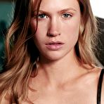 Second pic of January Jones sexy, see through and undressed