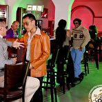 First pic of Sex Previews - Henessy sexy brunette picks up two guys in a bar and gets double fucked