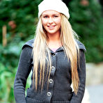 First pic of Amanda Blake - Smoking hot blonde gal Amanda Blake strips outdoors and shows her tight ass.