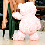 Third pic of Alena I - Alena I takes her sexy lingerie off and exposes her trimmed hairy meat hole.