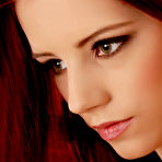 Third pic of Gabrielle Lupin - Lusty seductive redhead Gabrielle Lupin takes off her pink lingeire and shows off.