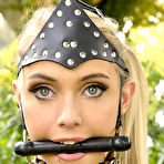 First pic of Sex Previews - Chloe Toy blonde kinky pony girl with high boots posing outdoors on the grass