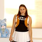 First pic of Alicia Angel - Alicia Angel as a relaxation practise after exercises, spreads her legs and rubs.