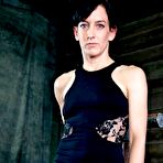 First pic of SexPreviews - Elise Graves gets drilled in metal bondage wearing a red ballgag