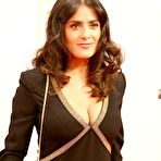 Third pic of Salma Hayek cleavage in black dress