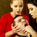 Fourth pic of Sex Previews - Mira Cuckold and femdom Kathia Nobili humiliate two male bdsm subs