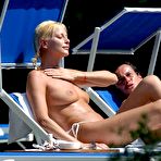 First pic of Stefania Orlando sexy, topless and fully nude on the beach
