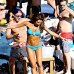 First pic of Danielle Lloyd in blue bikini poolside shots