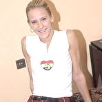 First pic of Club Seventeen ~ Skinny blonde girl showing her wet pussy