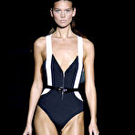 First pic of Alexandra Tomlinson sexy & hard nipples runway shots