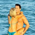 Fourth pic of Joanna Krupa hard nipples in blue bikini