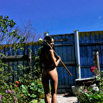 Fourth pic of Diva A - Diva A takes her lingerie outdoors and teases us with her amazing hot booty.