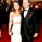 Fourth pic of Olivia Wilde in long night dress paparazzi shots