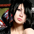 Fourth pic of PinkFineArt | Petite Goth In Pigtails from Gothic Babes