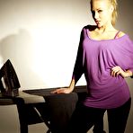 First pic of Kayden Kross Peels Off Her Top And Pants