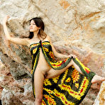 First pic of Femjoy Sofie - Femjoy Sofie takes her sexy dress outdoors on the rocks and shows us her huge boobs.