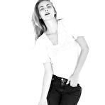 Third pic of Emily Senko topless black-&-white images