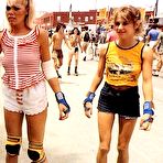 First pic of Retro porn ~ Two skater girls pleasing a big retro cock!