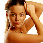 First pic of Hanna B - Hanna B takes her underwear off on the bed and shows us her perky little tits.