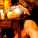 First pic of Idoia A - Idoia A wears sexy witch outfit and then takes her shirt off to expose her big boobs.