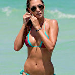 Second pic of Laura Stoner sexy ass in thong bikini paparazzi shots