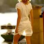 First pic of Iveta Vale - Iveta Vale takes her sexy white dress off in front of the camera and shows her boobs.